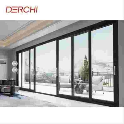 4 tracce resistenti agli uragani Large Glass Aluminum Sliding Doors