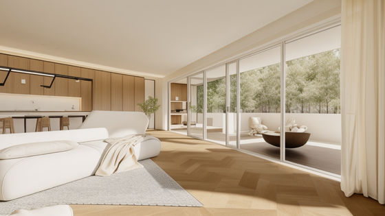 OEM / ODM Balcone di alluminio porta scorrevole di vetro impermeabile facile installazione