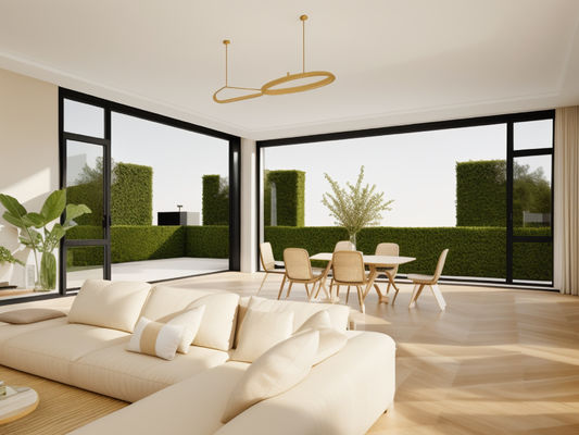Ventilazione delle finestre in alluminio anodizzato con schermo in fibra di vetro