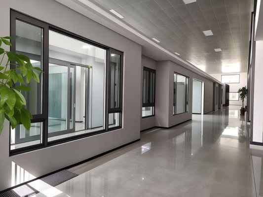 Moderne finestre a cassa insonorizzata con rivestimento in polvere di alluminio