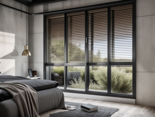Ventilazione insonorizzata con finestre scorrevoli in alluminio a doppio vetro