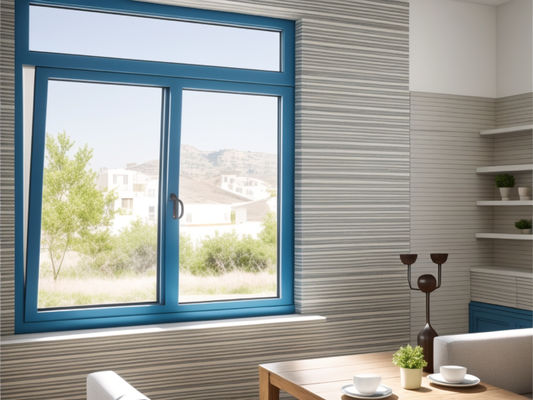 ODM Anodizzante architettonico Aluminio Casement Finestra Bottom Hang Apertura