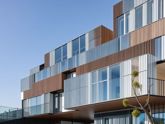 ODM Commercial Aluminium Curtain Wall Ignifugo Anticorrosione