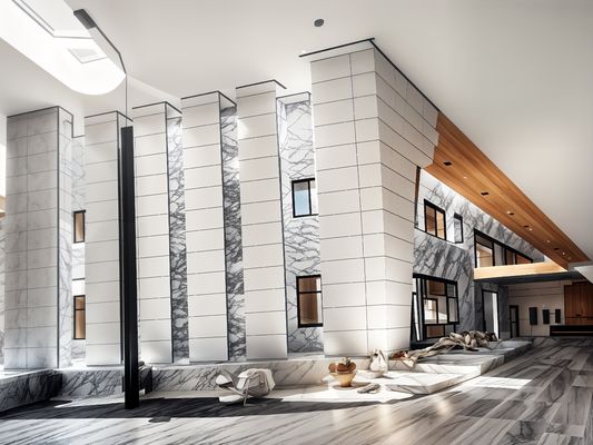 OEM Residential Aluminium Curtain Wall Installazione anticorrosione