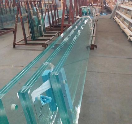 Varia dimensione del pannello vetro di sicurezza stratificato con pannelli temperati e pellicola bianca di protezione