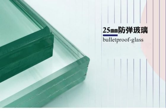 Vetro piatto curvo resistente alle pallottole resiste alle alte temperature e blocca i raggi UV